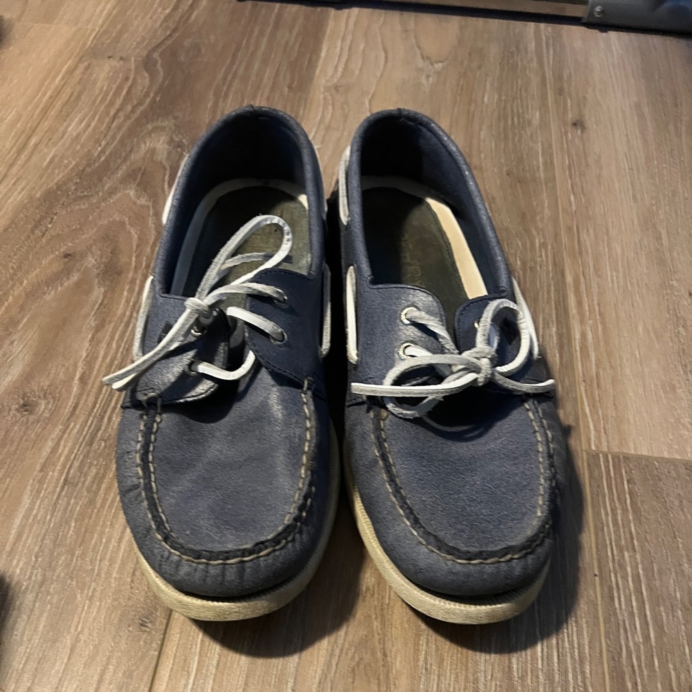 Sperry navy blue boat shoe mens size 12